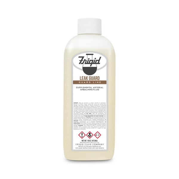Frigid leak guard moisture reducer used in funeral service operations, from lynch supply 
