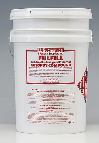 Fulfill autopsy compound used in funeral service operations, from lynch supply 
