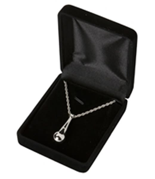 Pendant collection silver stainless steel tear drop cremation supplies and equipment product