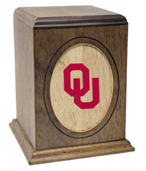 Collegiate Series Wood Cremation Urns-Oklahoma cremation supplies and equipment product