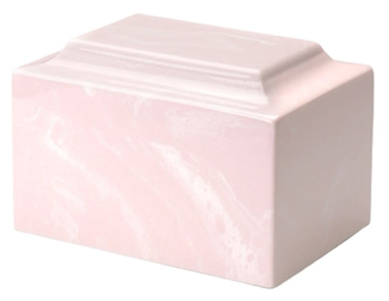 Mackenzie classic marble keepsake urn-pink cremation supplies and equipment product