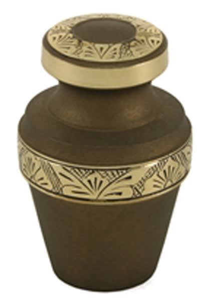 grecian rustic bronze cremation urn keepsake