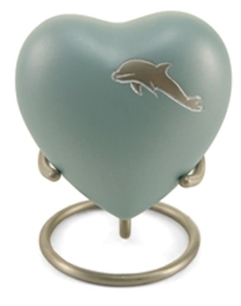 Aria dolphin cremation keepsake heart cremation supplies and equipment product