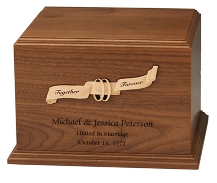 Ribbon & rings companion urn cremation supplies and equipment product