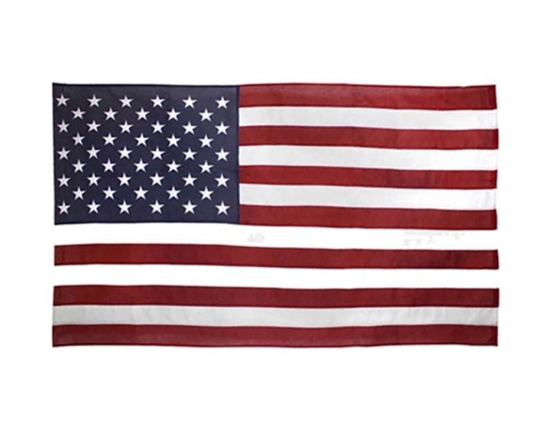 Replacement 9 1/2" x 17" american flag banner magnetic auto flags used in funeral service operations, from lynch supply