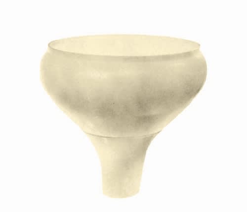 Replacement lamp shade 3 inch shank used in funeral service operations, from lynch supply 