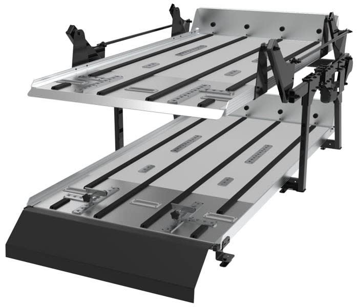 Link model dd-x2 mid-sized double deck system used in funeral service operations, from lynch supply 