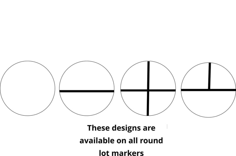 Perma-mark numbers/letters/cross marks added to stainless steel lot markers cemetery supplies from lynch supply