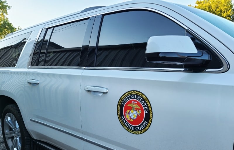 Emblems for autos-11.5" magnetic used in funeral service operations, from lynch supply 