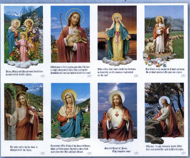 Prayer cards by bonella ultima series micro perforated used in funeral service operations, from lynch supply 