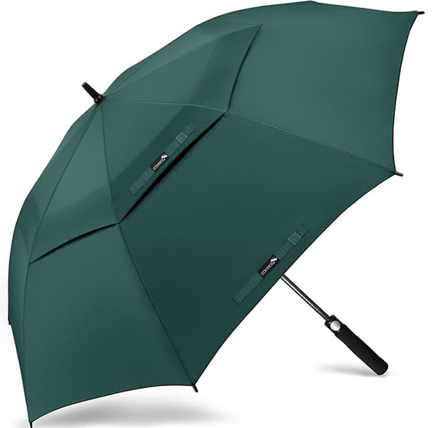 Windbuster 68" double canopy umbrella used in funeral service operations, from lynch supply 