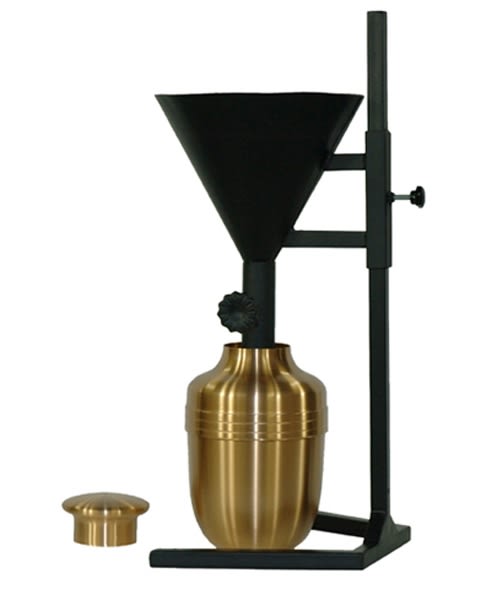 Cremation urn loader with with stand cremation supplies and equipment product