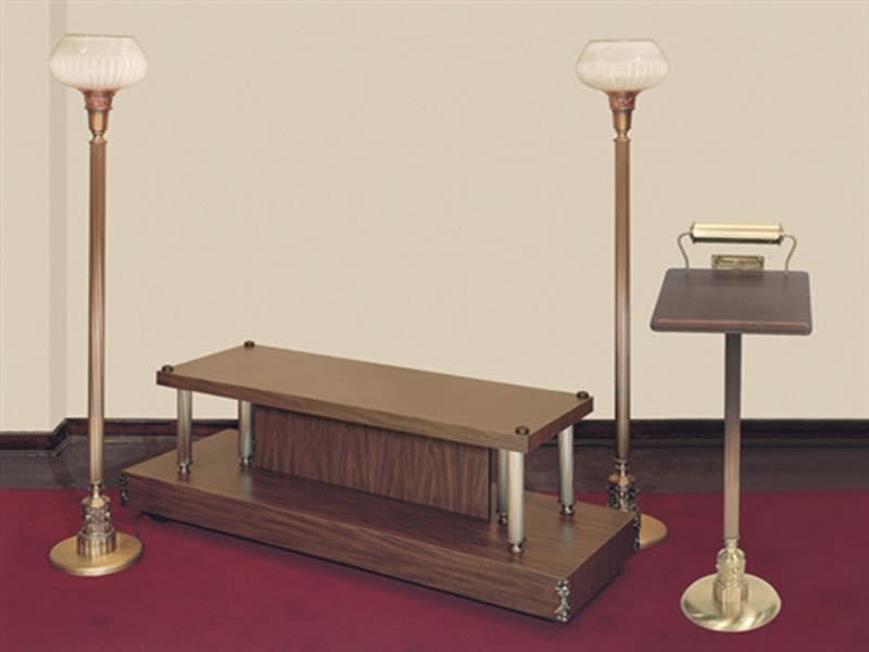 Virtuoso chapel set used in funeral service operations, from lynch supply 