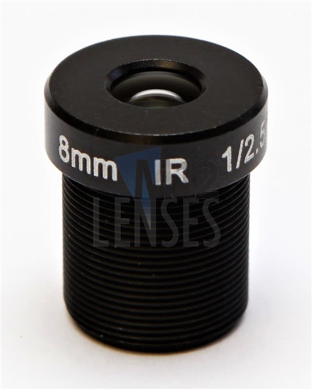 8.0mm, F2.0, 5MP M12 Mount CCTV Lens