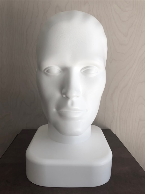 White Male Head Hat/Sunglasses Display Form