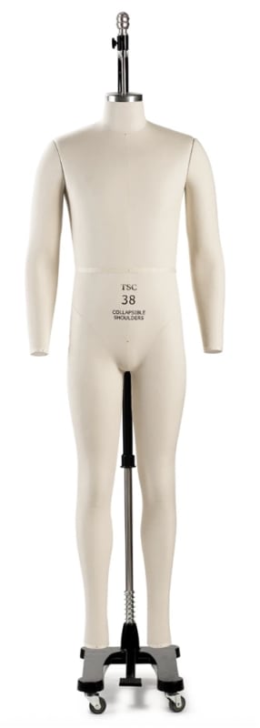 Professional male full body dress form on adjustable stand - The Signature Collection by Mannequins Express