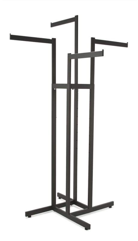 matte black 4 way adjustable garment rack retail display mannequins express
