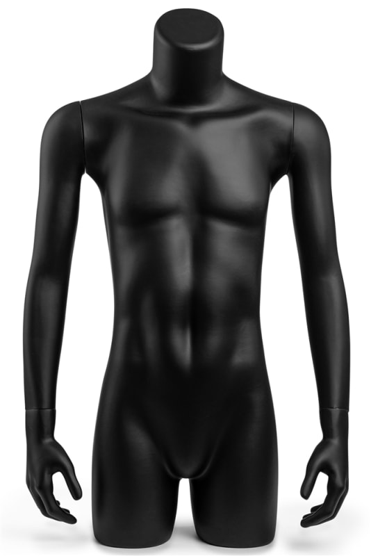 Male 3/4 Body Mannequin with Removable Arms | PM Collection | Mannequins Express