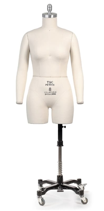 Professional female 3/4 body dress form on adjustable stand - The Signature Collection by Mannequins Express