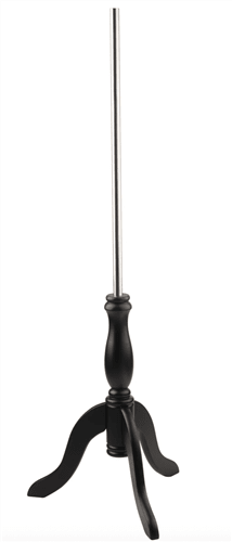 Black Wood Tripod Base for Dress Forms & Mannequins - Fits 3/4" Flange