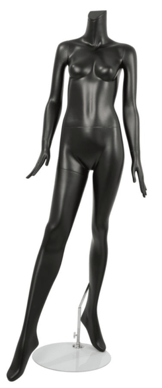 matte black female mannequin right leg out retail display mannequins express matte black female mannequin right leg out retail display mannequins express
