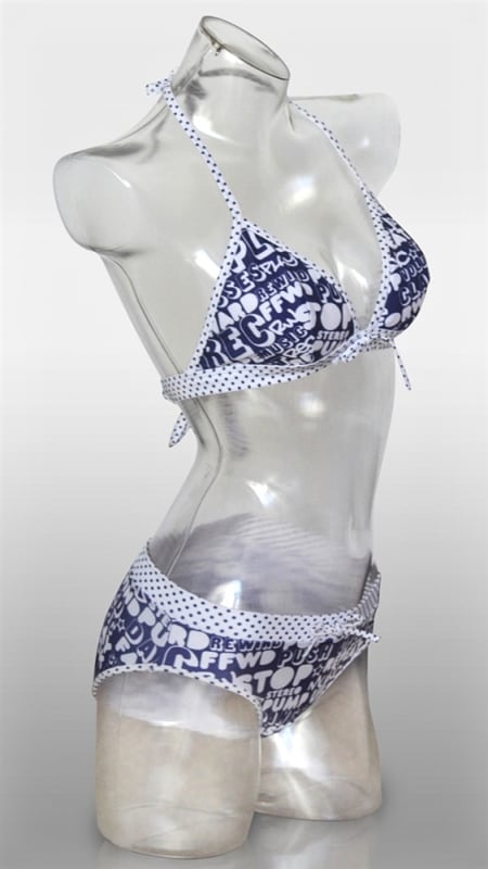clear female three quarter torso form