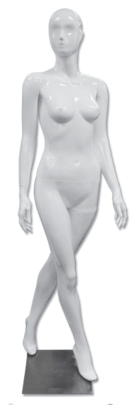 Female Mannequin Glossy White