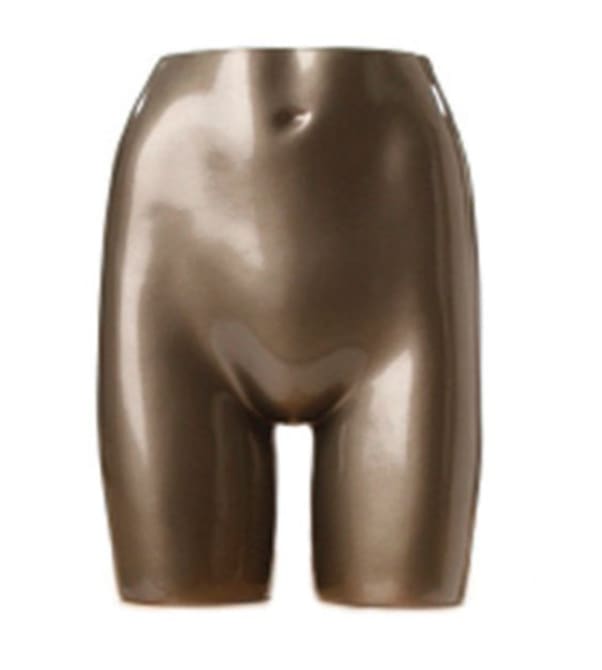 Shiny pewter fiberglass female bottom display form for retail clothing displays