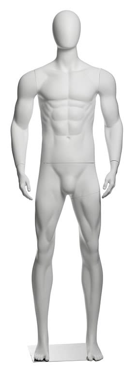 matte white plastic egghead male mannequin retail display mannequins express