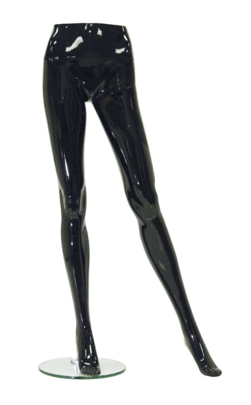 Unbreakable Black Chrome Leg Form with Base - Leg Out Unbreakable Black Chrome Leg Form with Base - Leg Out