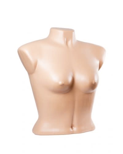 Skin Tone Plastic Female Upper Body Torso