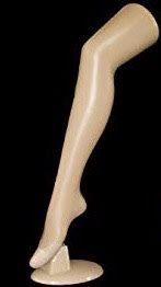 Thigh high tan plastic female leg form for hosiery and leggings display Thigh high tan plastic female leg form for hosiery and leggings display