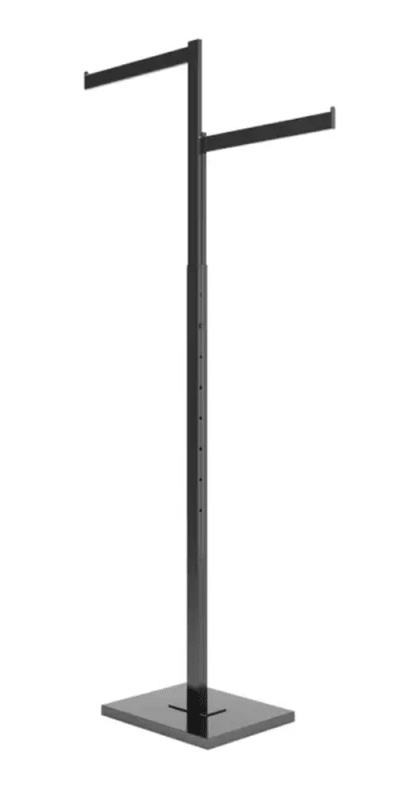 matte black adjustable garment rack retail display mannequins express