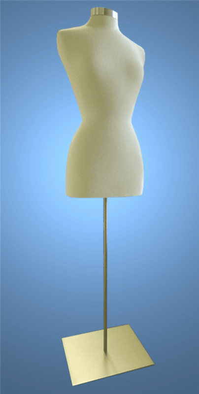 Female 3/4 Form White Jersey form with Base