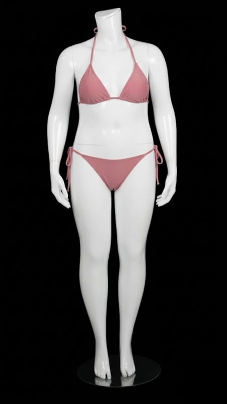 glossy white plus size female mannequin changeable heads retail display mannequins express
