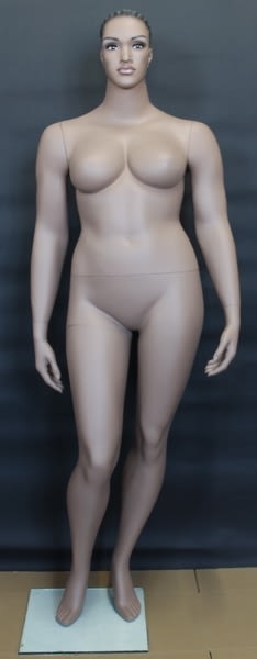Realistic African American Plus Size Female Mannequin