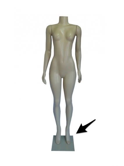 Replacement metal base with peg and hardware for Camilla mannequin display stand support Replacement metal base with peg and hardware for Camilla mannequin display stand support