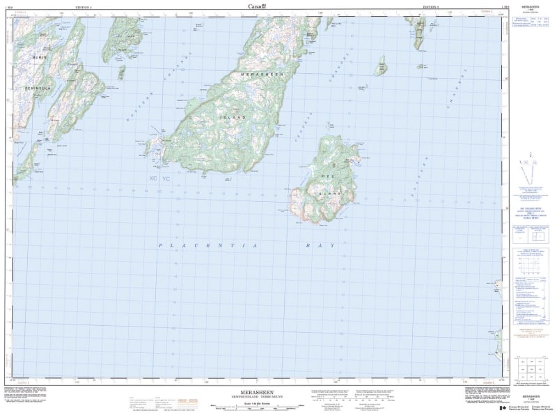 001M08 - MERASHEEN - Topographic Map