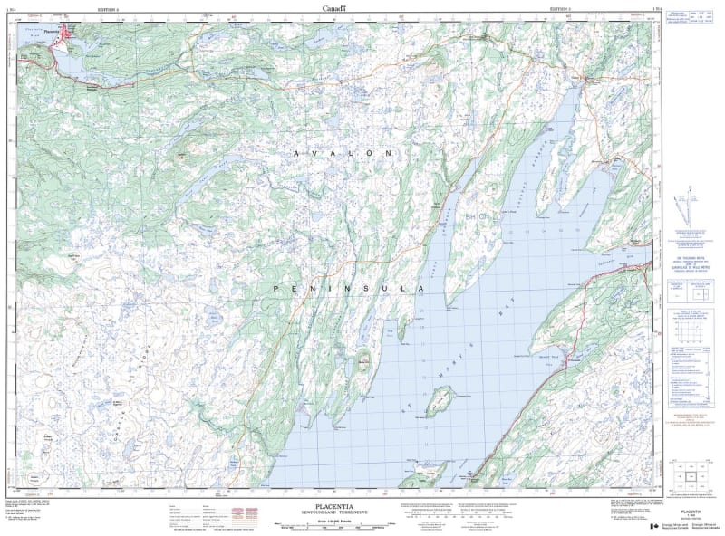 001N04 - PLACENTIA - Topographic Map