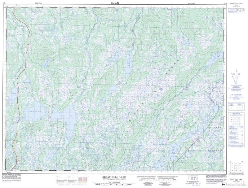 002D06 - GREAT GULL LAKE - Topographic Map