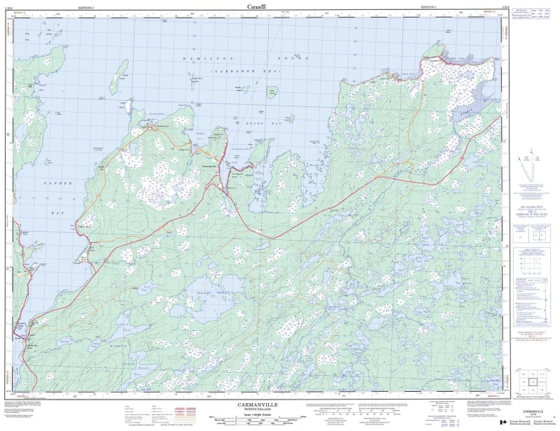 002E08 - CARMANVILLE - Topographic Map