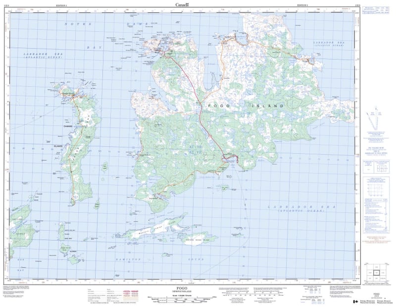 002E09 - FOGO - Topographic Map