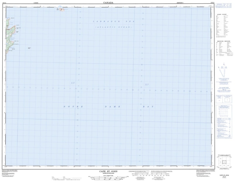 002E14 - CAPE COVE - Topographic Map