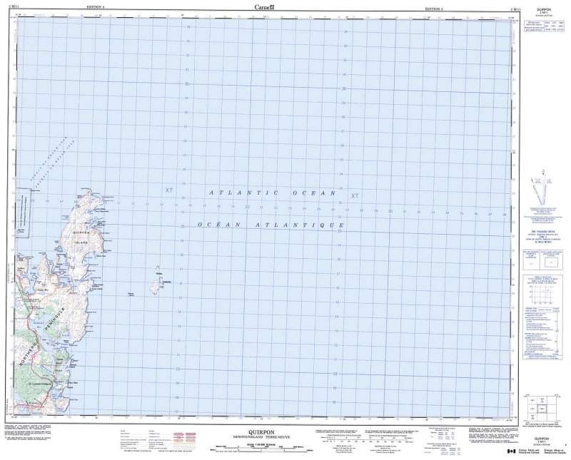 002M11 - QUIRPON - Topographic Map