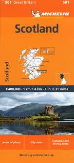 Scotland Travel Map: 1:400,000 Road & Scenic Route Planner. Embark on your Scottish adventure with the trusted Michelin Scotland Travel & Road Map. This map provides comprehensive coverage of Scotland's diverse terrain, making it the perfect tool for plan