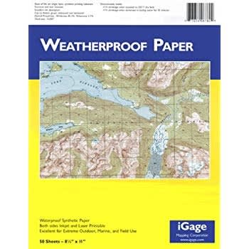 This premium waterproof synthetic paper is designed for demanding outdoor, marine, and field applications. Its durable, tear-resistant surface is inkjet and laser printable on both sides, providing exceptional versatility. Ideal for creating weatherproof