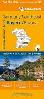 SE Germany Travel & Road Map - Bavaria. This map will provide you with an extensive coverage of primary, secondary and scenic routes for this region. In addition to Michelin's clear and accurate mapping, this regional map includes all the practical inform