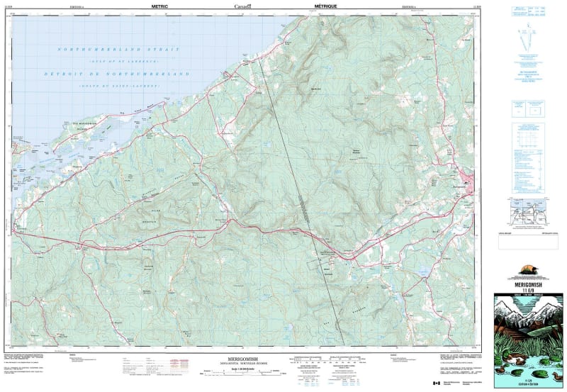 011E09 - MERIGOMISH - Topographic Map