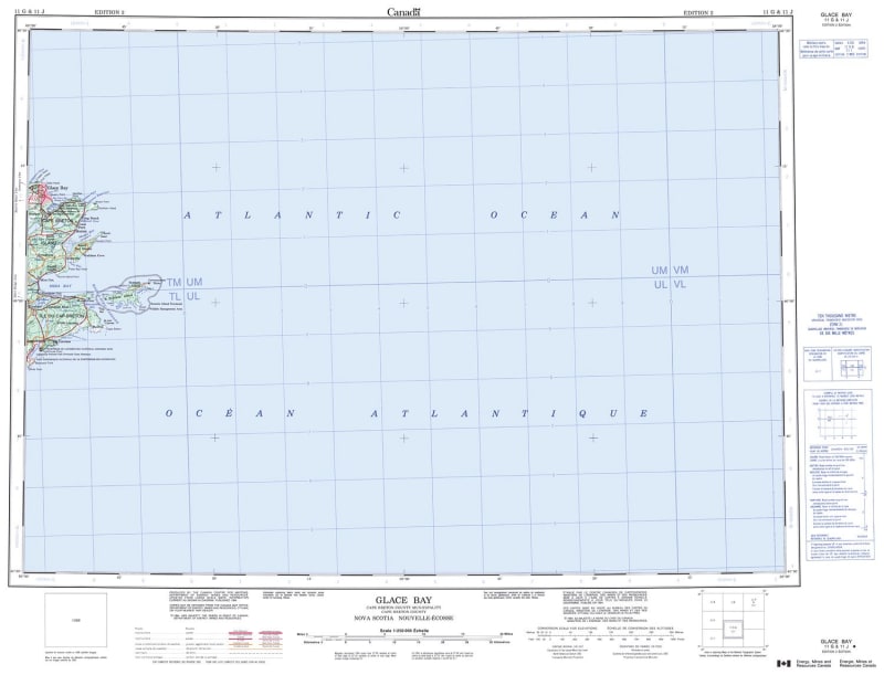 011G - GLACE BAY - Topographic Map