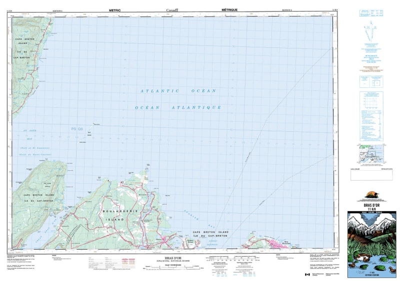 011K08 - BRAS D'OR - Topographic Map